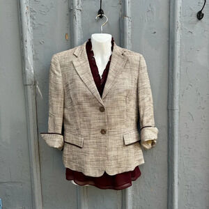 Max  Mara Grey Tweed Blazer, approx size M